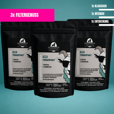 Probierpaket Filterkaffee 3x 250g